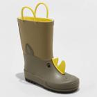 Toddler Boys' Benson Animal Icon Rain Boots - Cat & Jack Green 5, Toddler Boy's