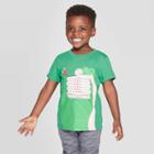 Toddler Boys' Dino Pizza Graphic Short Sleeve T-shirt - Cat & Jack Green
