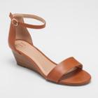 Women's Wilda Wedge Pumps - A New Day Cognac (red)