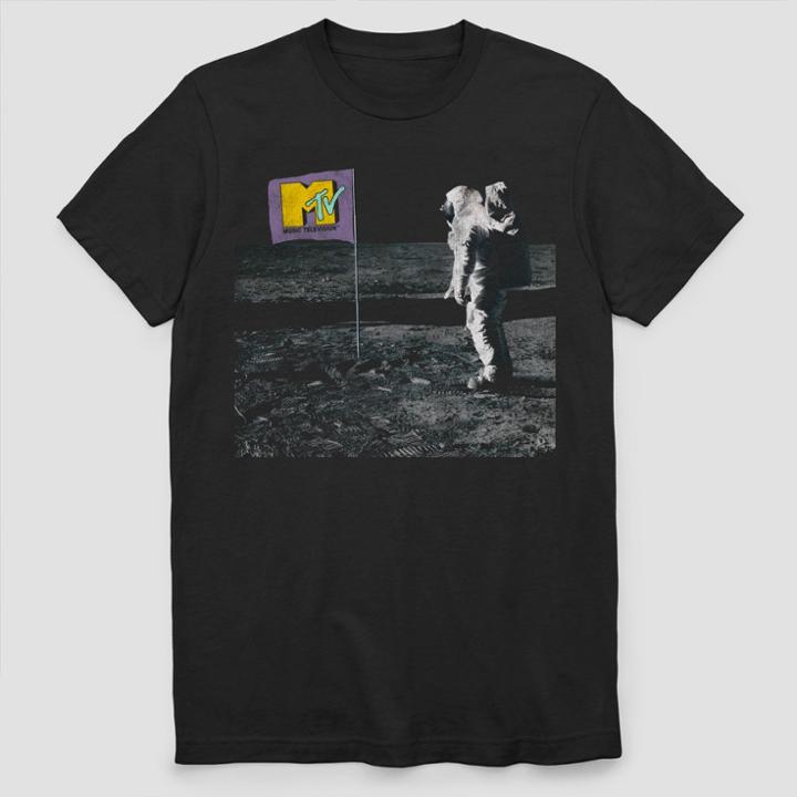Men's Mtv Short Sleeve Graphic T-shirt - Black