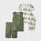 Carter's Just One You Boys' 4pc Mountains Pajama Set - Gray/green