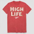Target Men's Short Sleeve Miller High Life Crew T-shirt - Ripe Red Heather