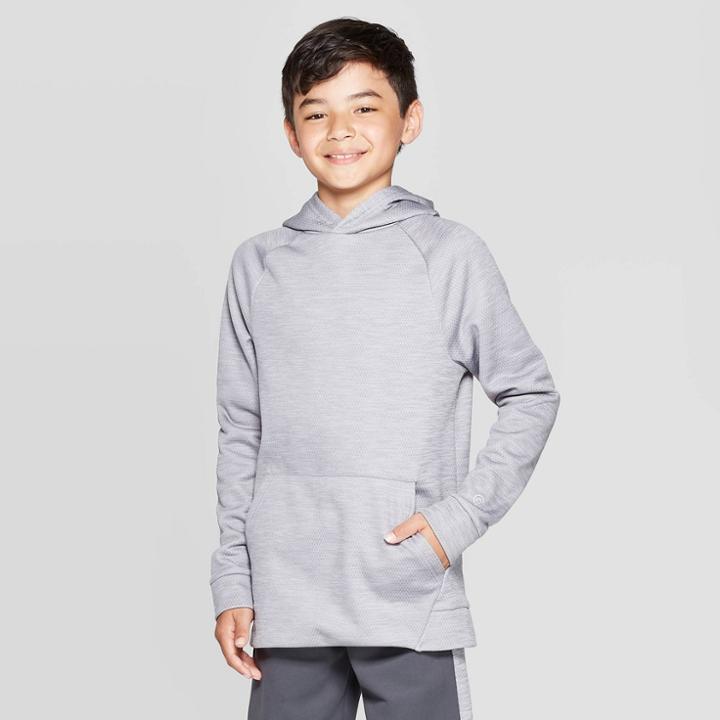 Boys' Textured Tech Fleece Hoodie - C9 Champion