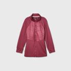 Women's Plus Size Hybrid Puffer Jacket - All In Motion Rich Maroon