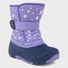Toddler Girls' Oona Glow Dark Star Print Winter Boots - Cat & Jack Purple