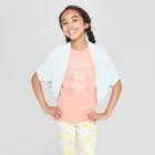 Girls' Shrug Sweater - Cat & Jack Aqua