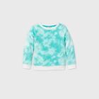 Girls' Printed Sherpa Pullover - Cat & Jack Aqua