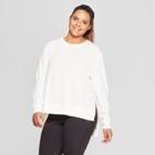 Women's Plus Size Crewneck Sweatshirt - Joylab Ivory