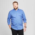 Men's Big & Tall Standard Fit Long Sleeve Button-down Shirt - Goodfellow & Co French Blue
