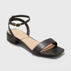 Women's Delores Ankle Strap Sandals - A New Day Black