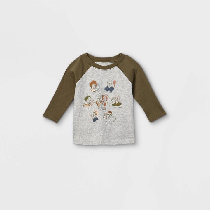 Ev Black History Month Black History Month Infant Historical Figures Long Sleeve Graphic T-shirt - Heather Gray