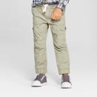 Toddler Boys' Rib Waist Cargo Jogger - Cat & Jack Khaki