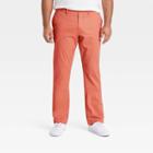 Men's Tall Athletic Fit Hennepin Chino Pants - Goodfellow & Co Coral Stone 30x36, Pink/grey