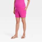 Wide Leg Jersey Maternity Shorts - Isabel Maternity By Ingrid & Isabel Pink