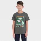 Boys' Dinosaur Graphic Short Sleeve T-shirt - Cat & Jack Charcoal Gray