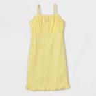 Girls' Ruched Slip Dress - Art Class Yellow