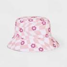 Women's Bucket Hat - Mighty Fine Pink Floral Checkered