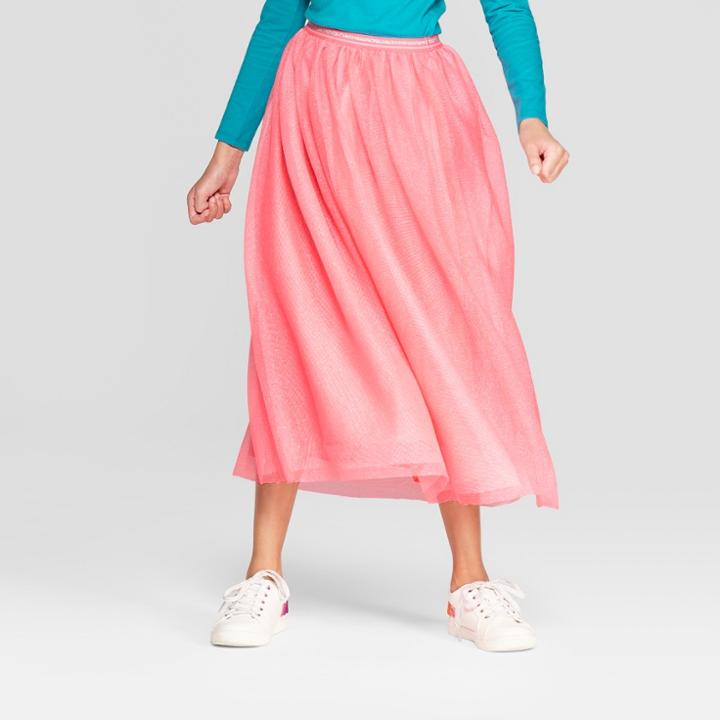 Girls' Tulle Maxi Skirt - Cat & Jack Pink