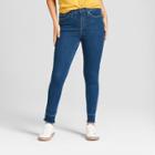 Women's High-rise Released Hem Skinny Jeans - Universal Thread Dark Wash