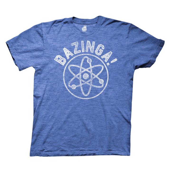 Men's The Big Bang Theory Bazinga T-shirt - Heather Blue