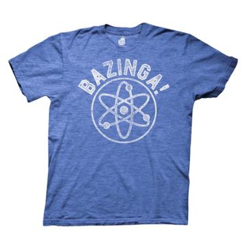 Men's The Big Bang Theory Bazinga T-shirt - Heather Blue