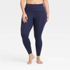 Women's Contour Curvy High-rise Leggings With Power Waist 25 - All In Motion Navy Xs, Women's, Blue