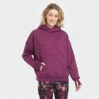 Women's Fleece Hooded Sweatshirt - All In Motion Plum Purple