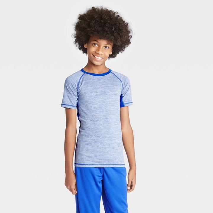 Petiteboys' Short Sleeve Fitted Performance T-shirt - All In Motion Blue