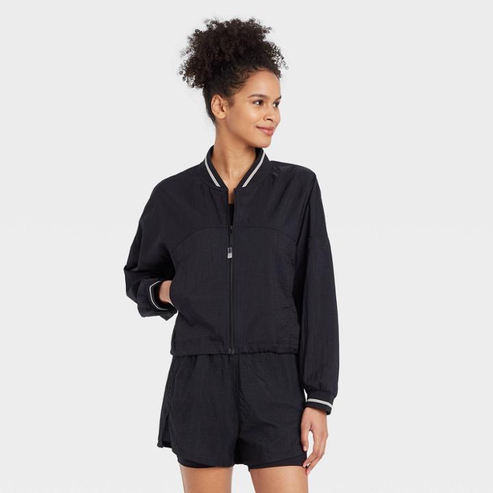 Women's Boxy Bomber Jacket - Joylab Black