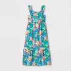 Girls' Floral Maxi Flutter Sleeve Dress - Cat & Jack