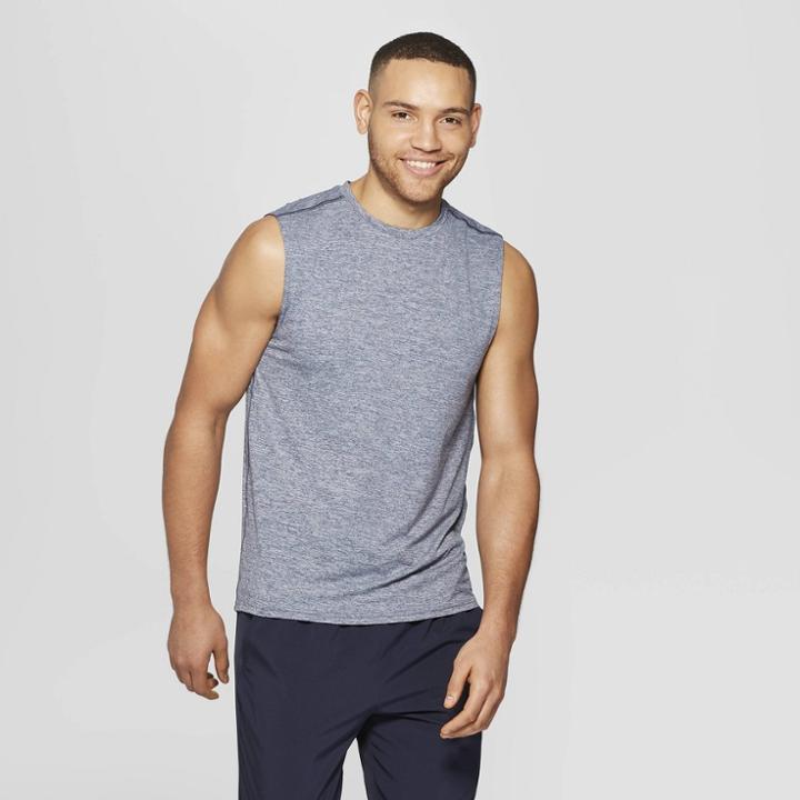Men's Sleeveless Tech T-shirt - C9 Champion Xavier Navy Heather