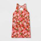 Girls' Floral Cover Up - Art Class Orange