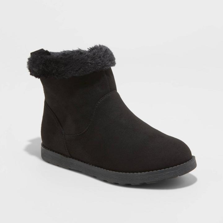 Girls' Haiden Fashion Boots - Cat & Jack Black