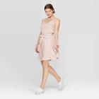 Women's Floral Print Sleeveless V-neck Woven Dress - A New Day
