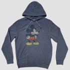 Junk Food Men's Long Sleeve Angry Mickey Mouse Sweatshirt - Blue