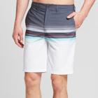 Men's Striped 10.5 Contract Hybrid Swim Shorts - Goodfellow & Co Dark Grey
