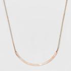 Target Women's Short Necklace With Twist Bar - A New Day Rose Gold