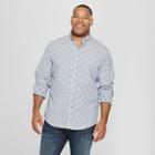 Men's Big & Tall Standard Fit Long Sleeve Soft Wash Northrop Button-down Shirts - Goodfellow & Co Dark Night Navy