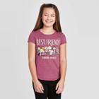 Petitegirls' Short Sleeve Peanuts Squad Goals T-shirt - Red