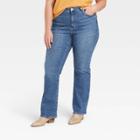Women's Plus Size High-rise Bootcut Jeans - Universal Thread Medium Wash 26w,