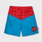 Boys' Marvel Spider-man Swim Trunks - 5-6 - Disney Store, Blue/blue/red