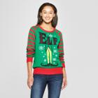 Women's Elf Christmas Sweater - (juniors') Green