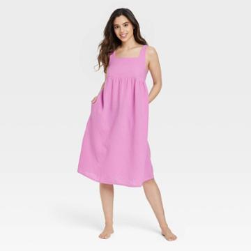 Women's 100% Cotton Sleep Dress - Stars Above