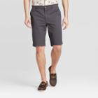Men's 10.5 Flat Front Shorts - Goodfellow & Co Railroad Gray Heather