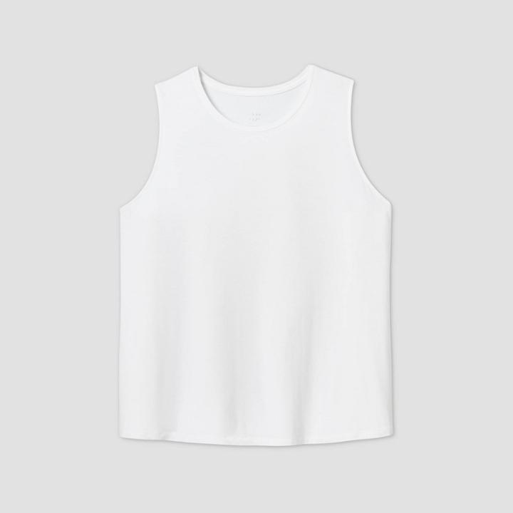Women's Plus Size Pullover Jersey Tank Top - A New Day White 1x, Women's,