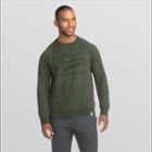 Hanes 1901 Men's Graphic V-notch Raglan Pullover Sweatshirt - Forest Grove S, Size: Small, Green Grove