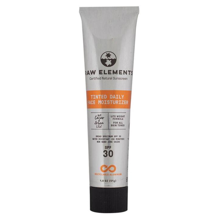 Raw Elements Tinted Daily Face Mineral Sunscreen Aluminum Tube - Spf