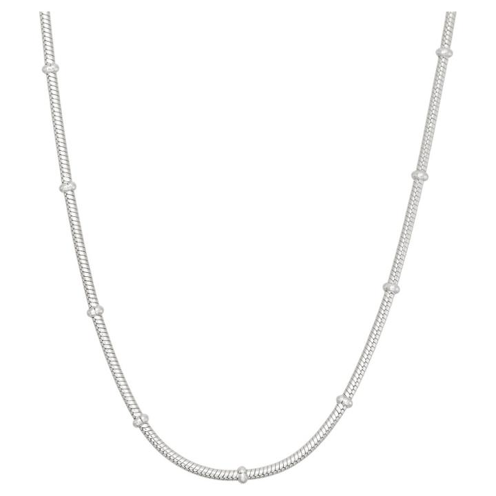 Tiara Sterling Silver 24 Rosary Snake Chain Necklace, Size: