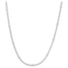 Tiara Sterling Silver 24 Rosary Snake Chain Necklace, Size: