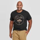 Men's Tall Explore Standard Fit Crew Neck Graphic T-shirt - Goodfellow & Co Black/landscape
